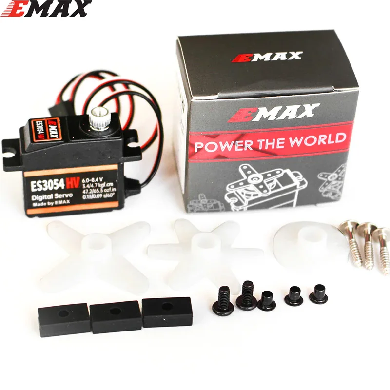 

EMAX ES3054HV ES3054 HV 6 В 8,4 В универсальный высоковольтный цифровой сервопривод с металлической шестерней для радиоуправляемого самолета