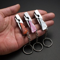 Stainless Steel Mini Knife Keychain Utility Knife Edc Folding Pocket Knife Portable Cutter Tool Outdoor Camping Unboxing Tools