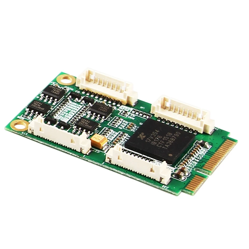 Mini Pcie 4 Ports RS422 RS485 Db9 Com Half Size Mini PCI Express Serial Port Industrial I/O Controller Card