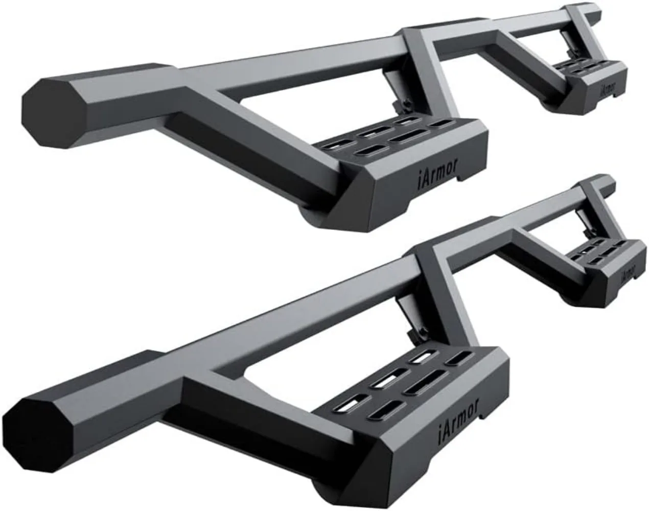 

APS Drop Steps Running Boards Compatible with Ford F-150 2015-2025 Crew Cab & 2017-2025 F-250/350 500lbs Capacity