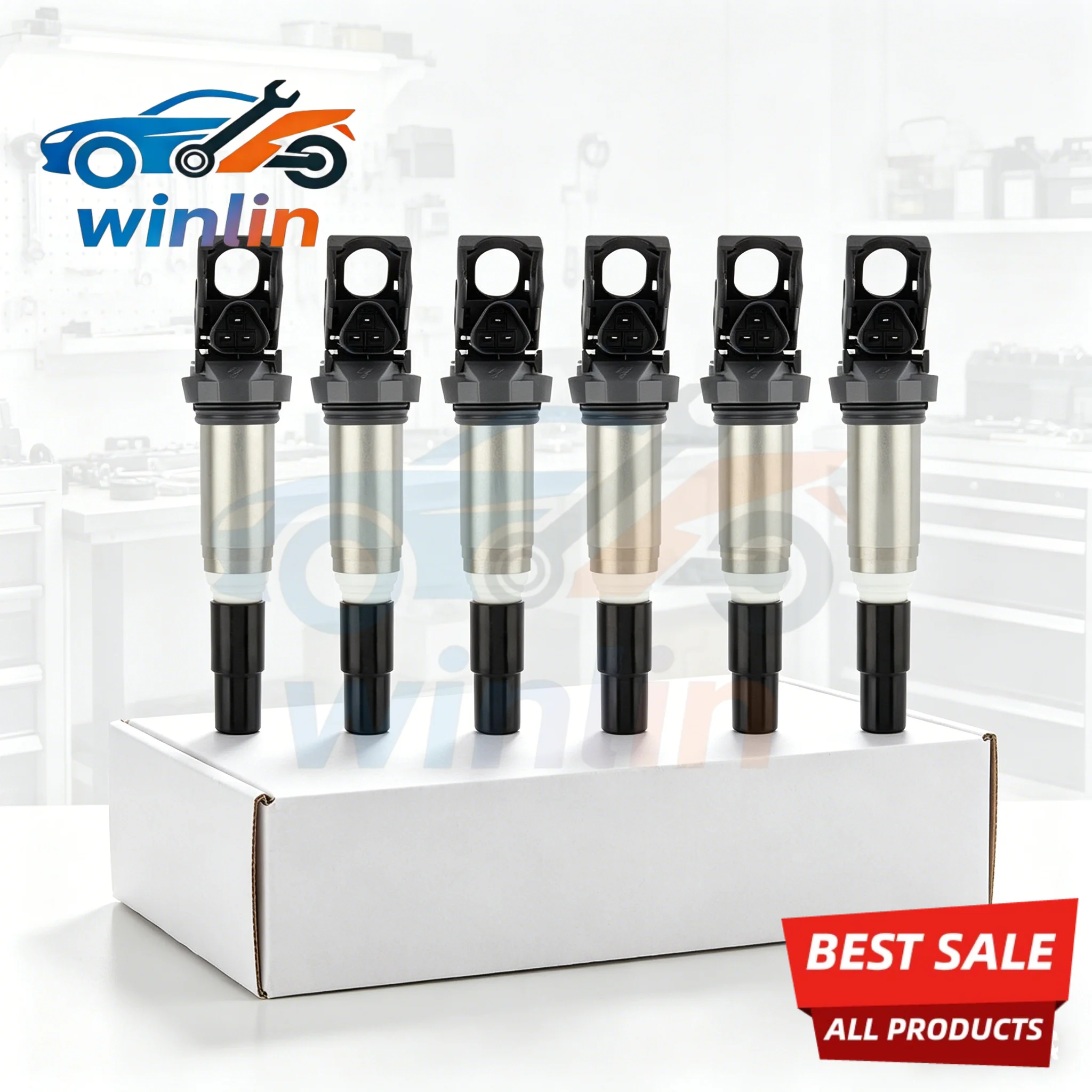 

6PCS OEM Ignition Coil 0221504470 12138616153 12137594937 12138657273 12137562744 for BMW 325i 335i 328i 530i 650i X3 M3