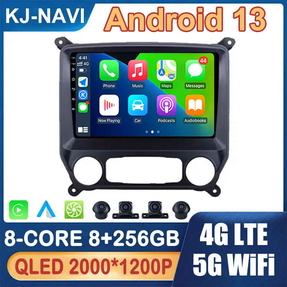 

10.1" Android 13 GPS Car Radio for Chevrolet Colorado 2014 -2018 for Silverado GMC Sierra VIA Vtrux Truck 2014 - 2018 Navigation