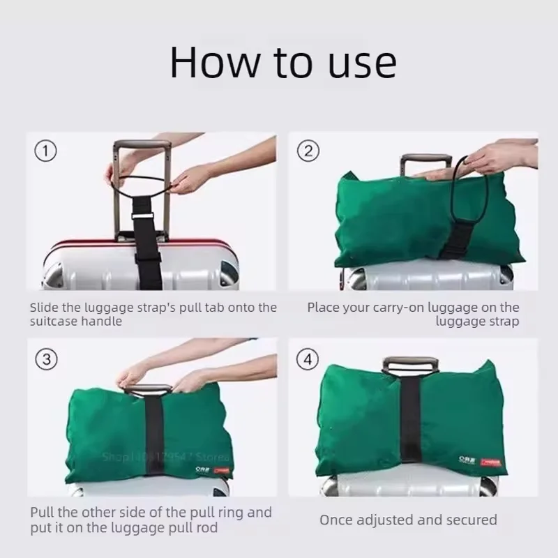 Adjustable Elastic Luggage Carrier Strap