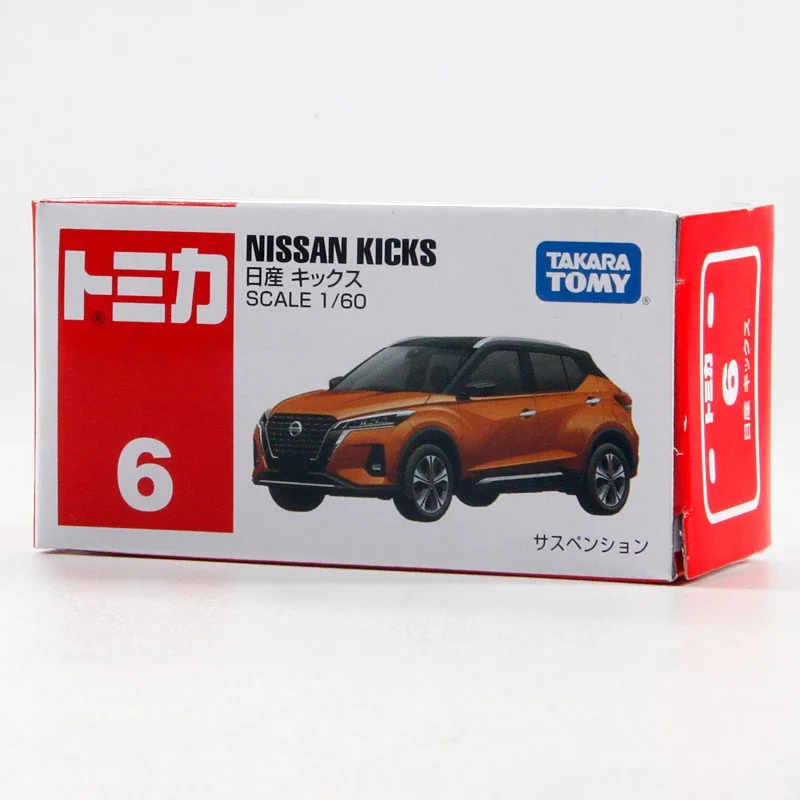 Original Takara Tomy Tomica 06 Nissan Kicks JDM Diecast Sports Racing Car Model Car Collection Toy Gift for Boys and Girls