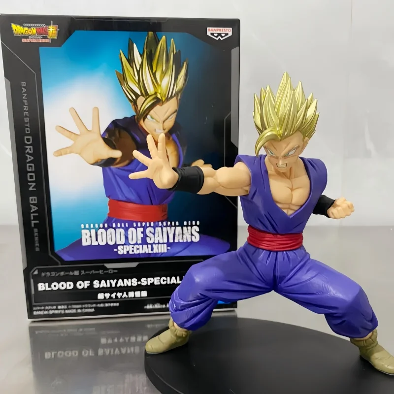 Bandai Banpresto Dragon Ball Bos Sp13 Blood Of Saiyans Son Gohan Anime Action Figures Toys Commemorative Gifts