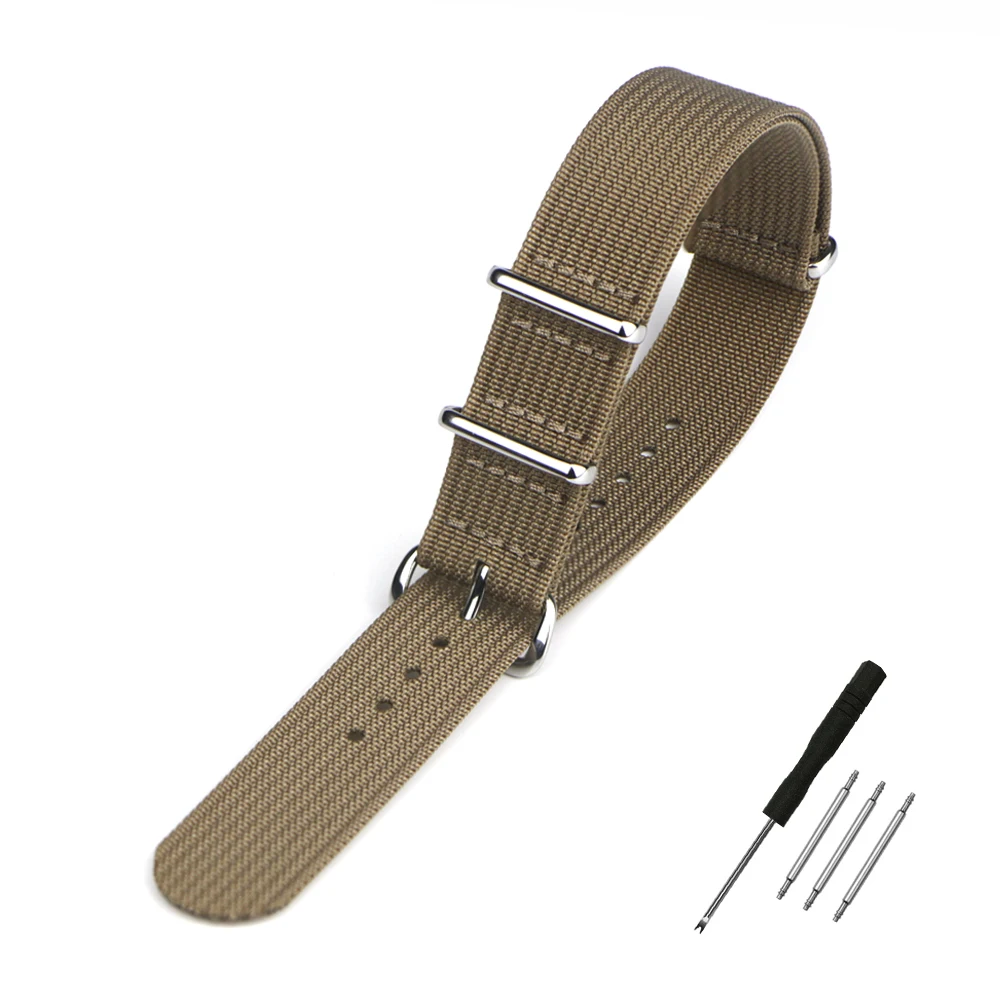 Nylon-Uhrenarmband, geripptes Armband, 16 mm, 18 mm, 19 mm, 20 mm, 22 mm, 24 mm, Ersatz für Militär-Ballistikgewebe, Premium-Uhrenarmband-Zubehör – Detail 18