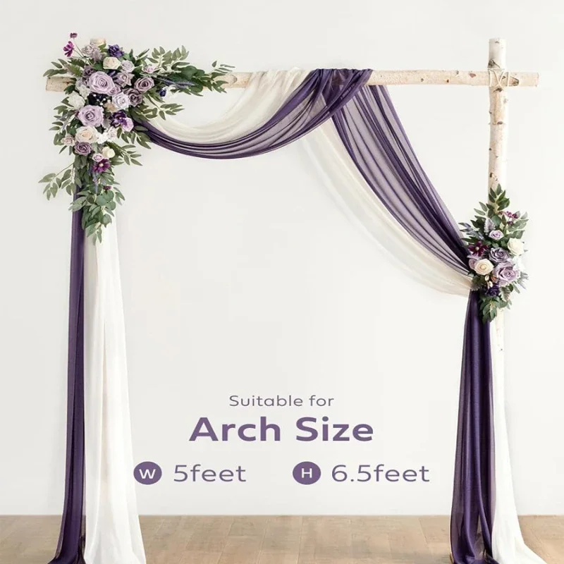 Hot Selling Dark Violet Artificial Flower Wedding Arch Flower Wedding Decoration Party Party Lawn Outdoor Decoration