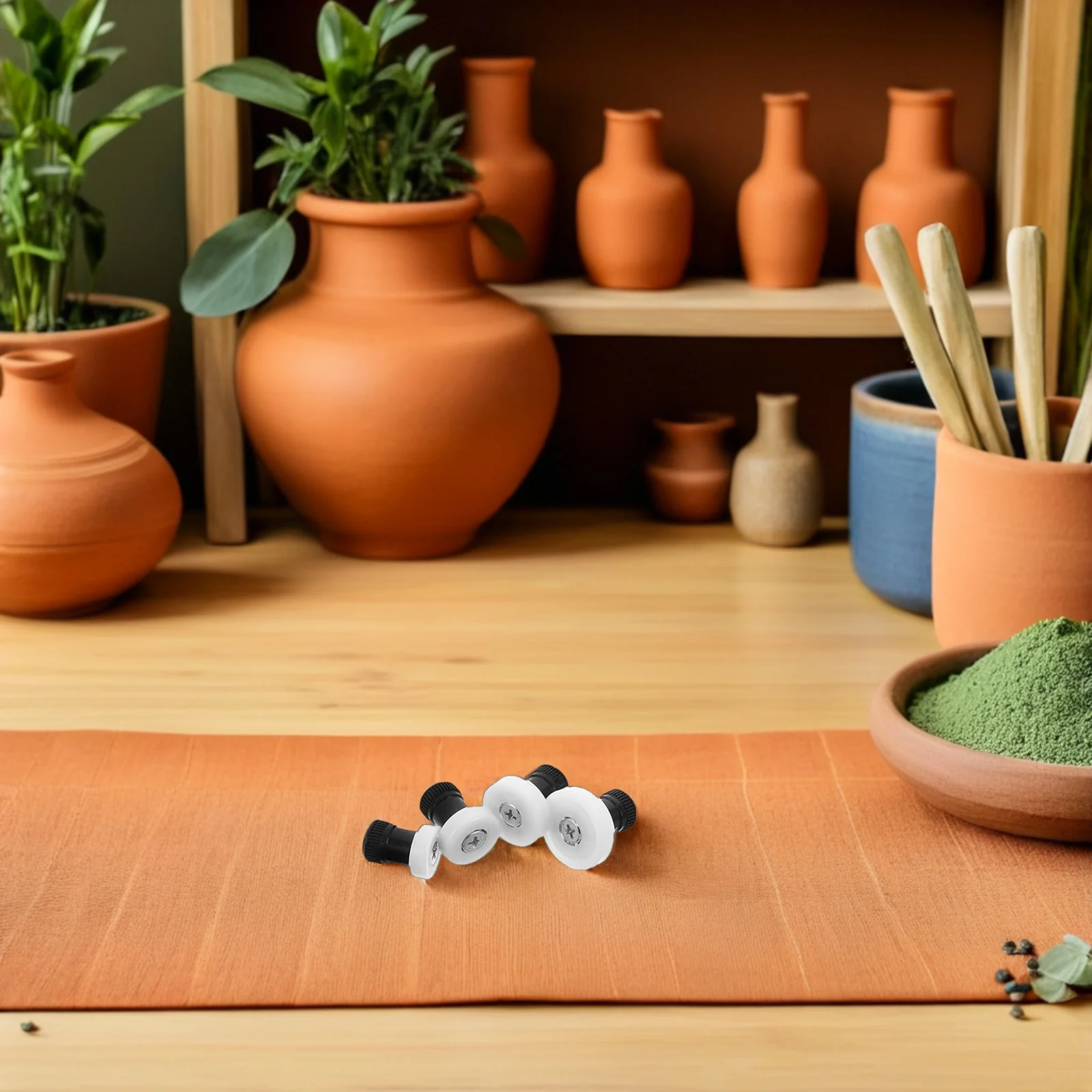 

4Pcs Pottery Trimming Spinner Ergonomic Ceramic Tools for Efficient Clay Shaping and Polishing in Art Studios Pottery Spinner