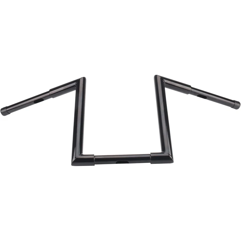 10-дюймовый руль Ape Hanger с высотой подъема 1-1/4 дюйма, Z-образный, для Harley Sportster, Softail, Dyna, Fat Street Bob, Low Rider, Super Wide