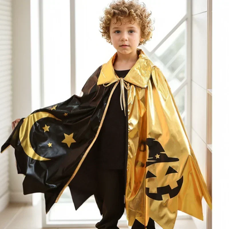 

Ensemble de robe de sorcière imprimée Star Everak pour Halloween, costume de cosplay pour fille et garçon, document bloqué