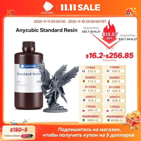 405nm UV Resin for LCD 3D Printers ANYCUBIC