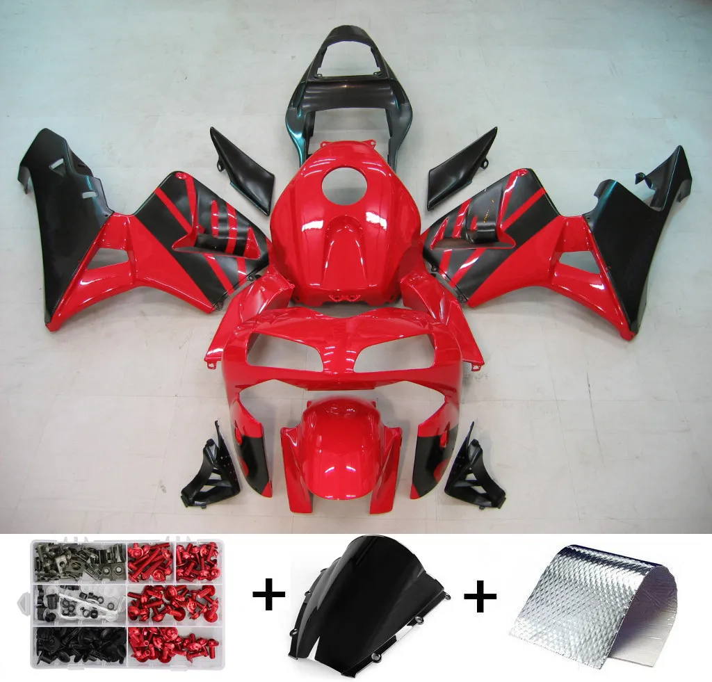 

Комплект обвеса из ABS-пластика для Honda CBR600RR CBR 600 RR 2003-2004 с теплозащитным экраном и набором крепежа