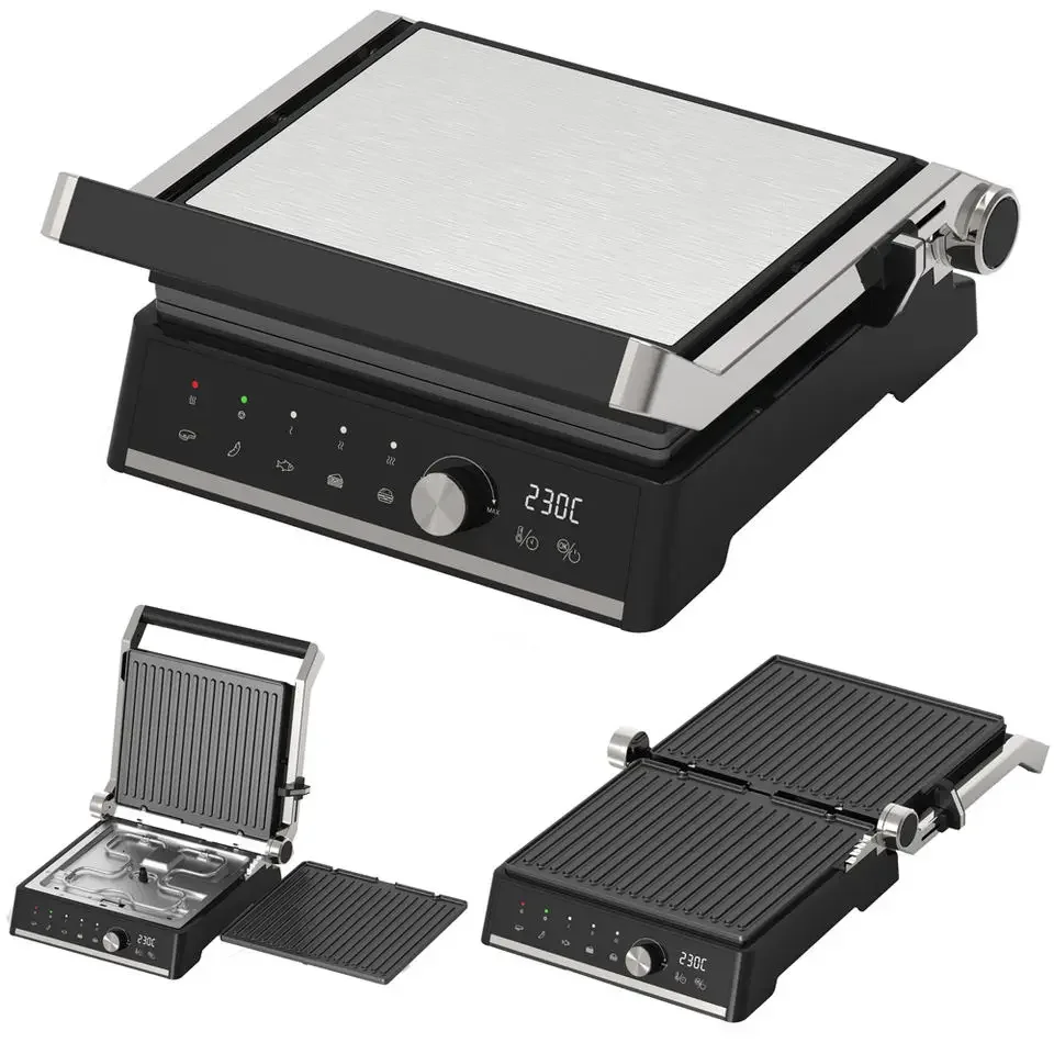 

-digital Contact Grill Smart Touch Screen Detachable Sandwich Maker Panini Smokeless Bbq Grills Electric Grills