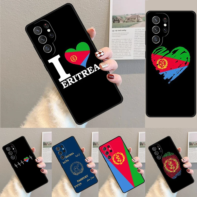 Eritrea Flag phone case Cover For Samsung Galaxy S24 Ultra S21 S22 Ultra S8 S9 S10E Note 10 Plus Note 20 FE S23