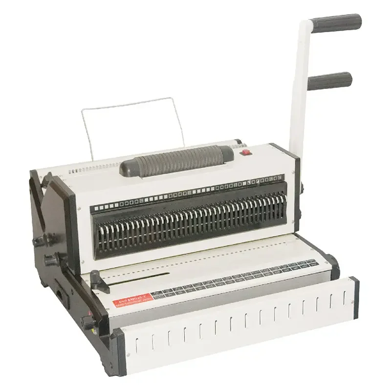 

QK-CW2019 Best Sale Mult-functional 2in1 Wire 3:1 And Coil Book Binding Machine For A4/A5 Size