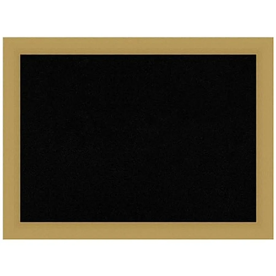 

Черная пробковая доска для стен 24x32, доска для заметок с золотой рамкой, средняя пробковая доска для офиса и дома, для организации пространства, повседневная пробковая доска