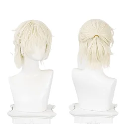 Luka Luca Wig Anime Alien Stage R7 Cosplay Prop Wig Short Golden Curly Hair Halloween Christmas RolePlay Men Wigs Customized