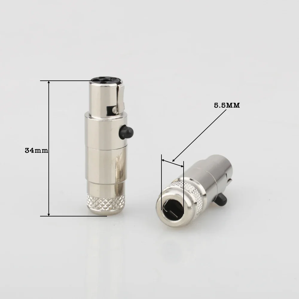 2pcs Audiocrast HP009 5 Pin Female Jack Mini XLR Audio Microphone Connector MIC Adapter Tini TA5F Q-G