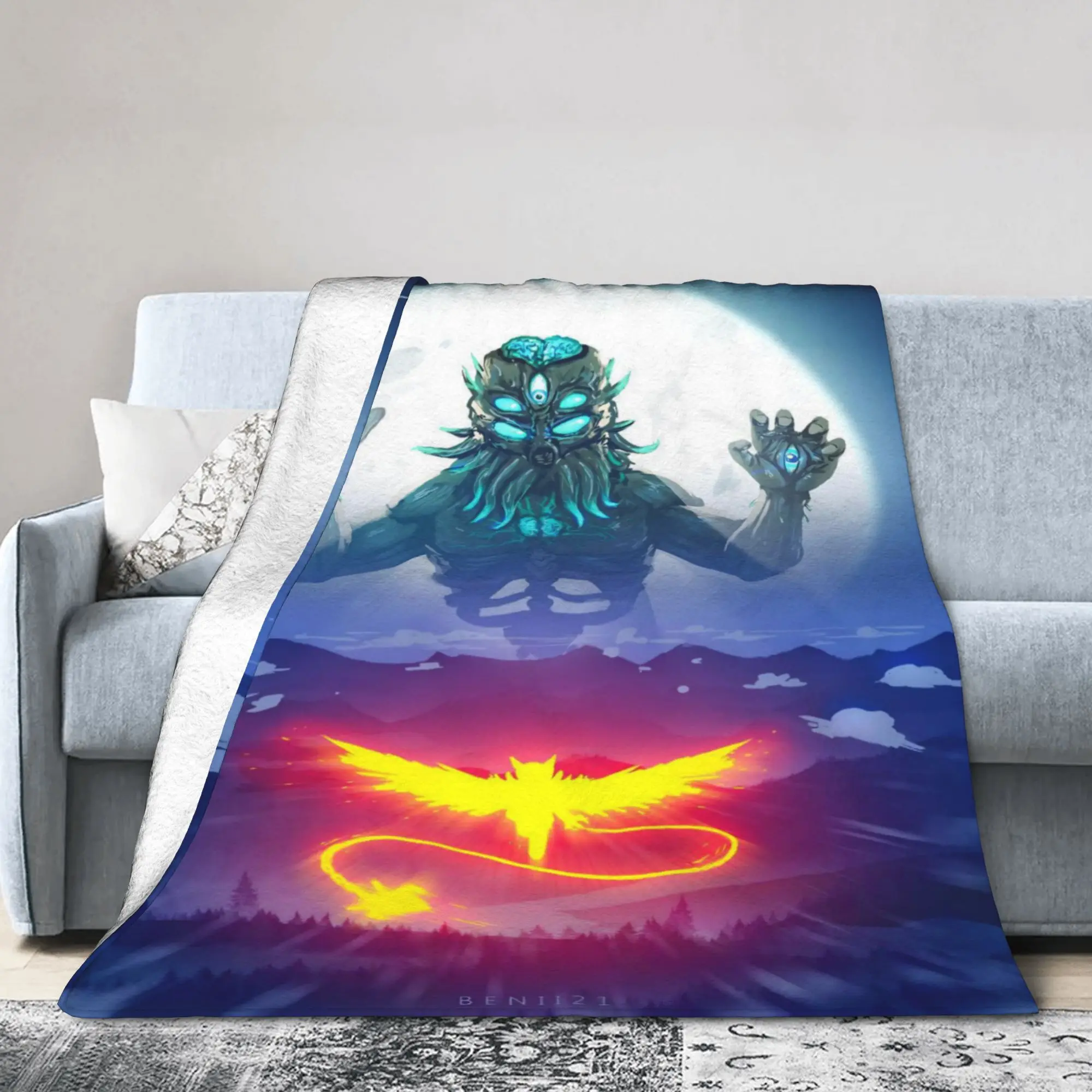 Cozy Terrarias Blanket Merch Bed Decorative  Throw Blankets Lightweight Thin Velvet for Car