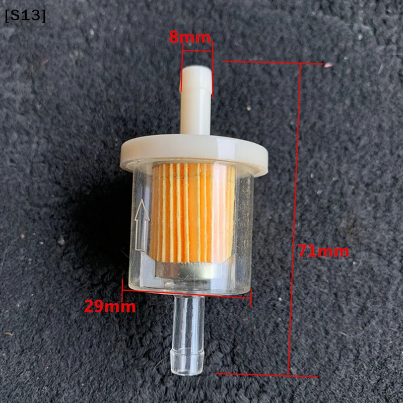

1PC Scooter Motorcycle Moped Scooter Dirt DIY Accessories Universal 8mm Hose Motorcycle Petrol Gas Fuel Oil Filter[Q][Q]Q@