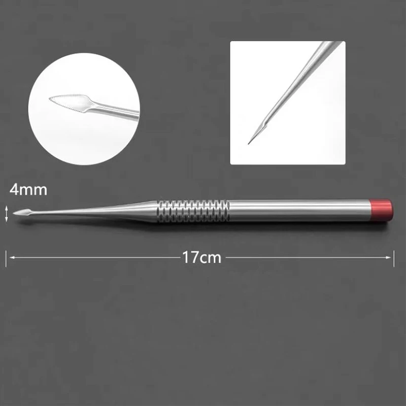 Stainless steel triangular T-shaped broken crown teeth, residual roots, pen type minimally invasive tooth extraction and root ti