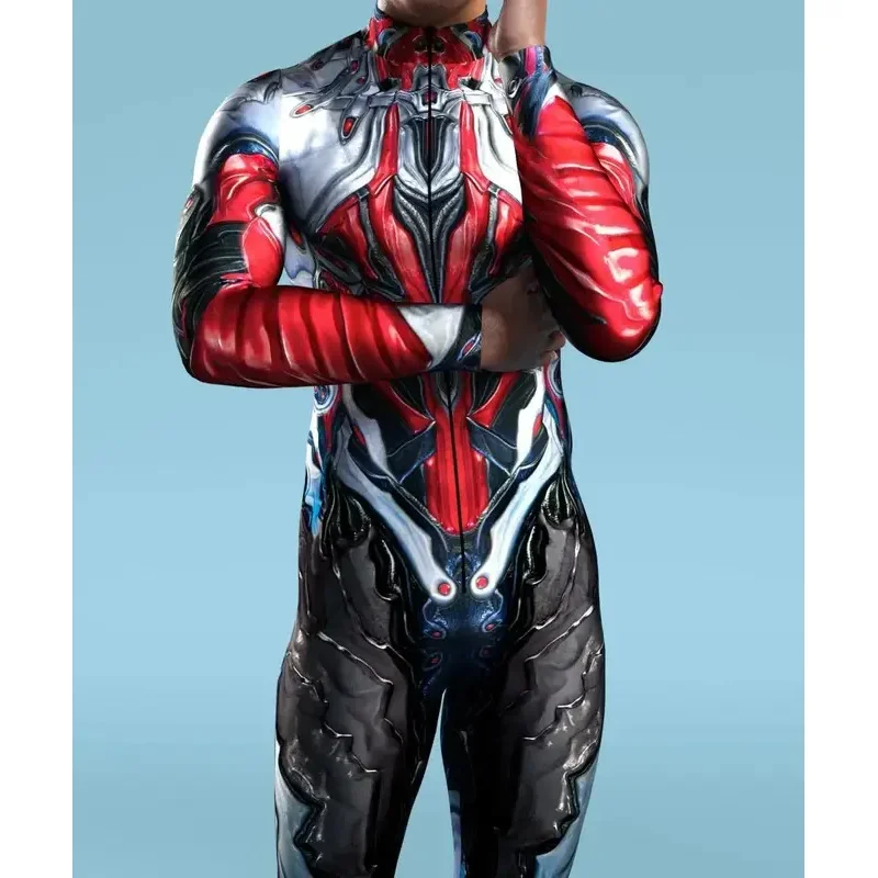 남녀공용 사이버 펑크 점프 수트, 멋진 컬러 드로잉 코스프레 바디 수트, 스팀펑크 코스튬, 할로윈 파티 쇼, 젠타이 세트