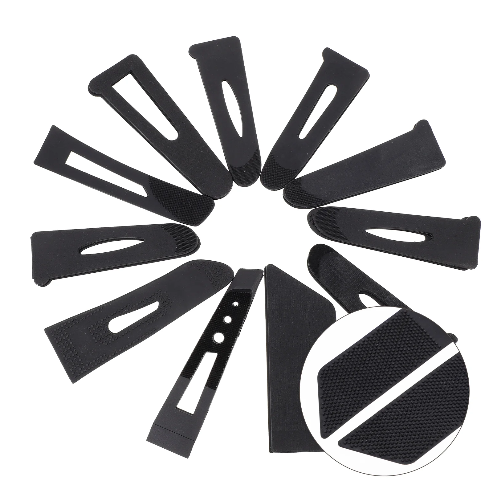 

22 Pcs Sleeve Loop Clothing Accessories Tag Cuff No Glue Fastener Pvc Cuffs Fastening Tape Tab