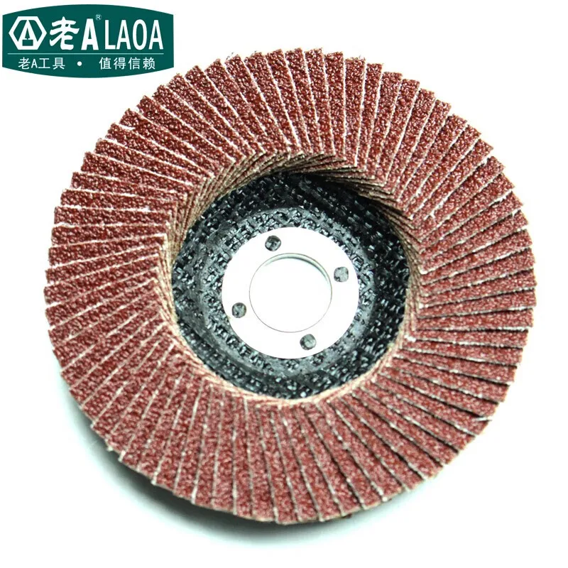 Laoa 1 Stuks 100Mm Professionele Flap Discs Schuurschijven Grit Slijpschijven Bladen Voor Haakse Slijper Hout Schuurgereedschap