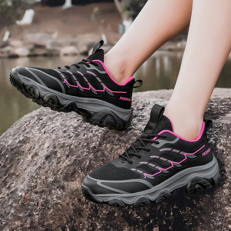 

Повседневные кроссовки, женские удобные противоскользящие повседневные уличные походные туфли на шнуровке, мужские дышащие мягкие мужские кроссовки с низким берцем