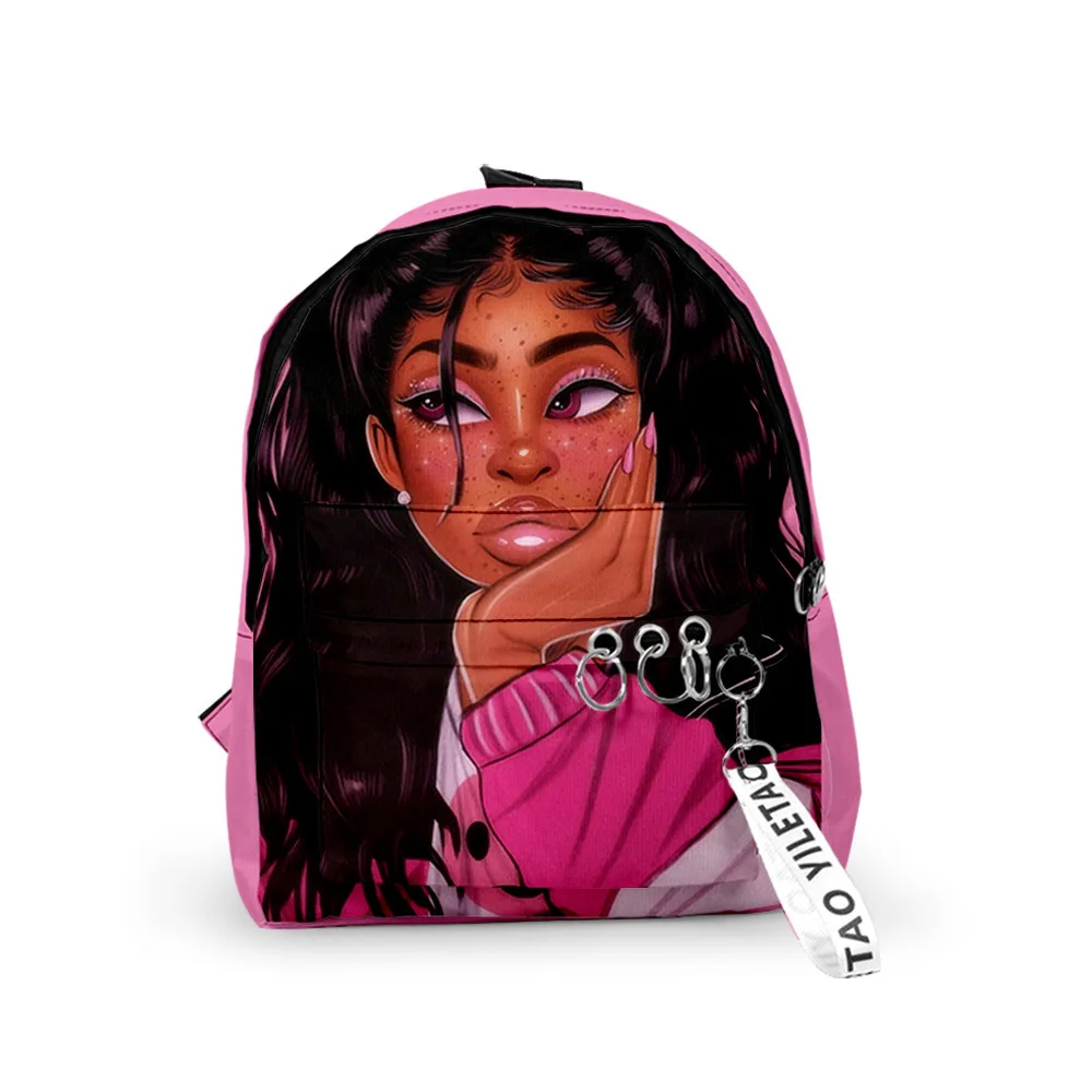 African Girl Schoolbag Children Oxford Waterproof Kawaii Cute Primary and Middle School Girls Students Lafro Lady Schoolbag