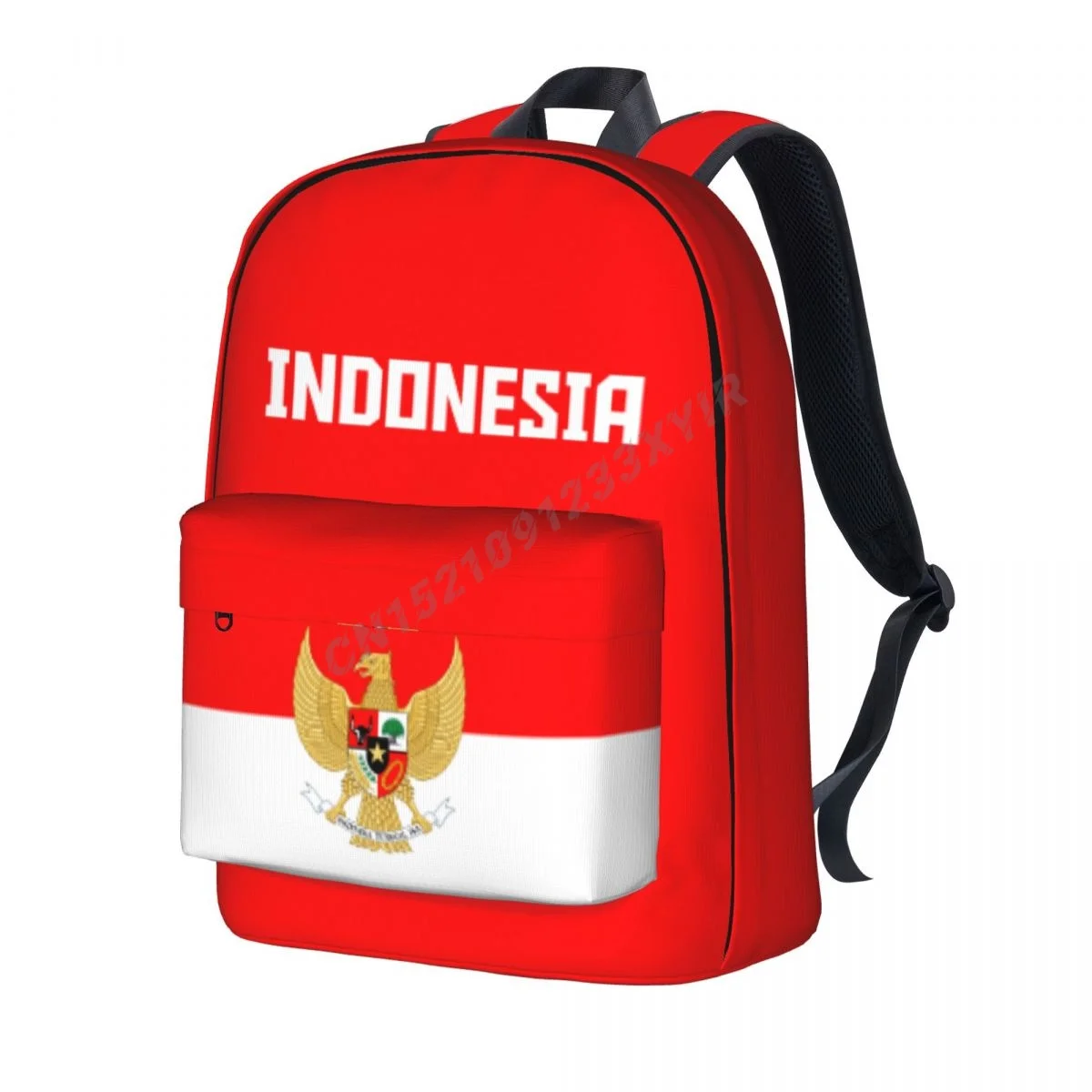 Unisex Backpack Indonesia Flag Indonesian Stitch Schoolbag Messenger Bag Case Laptop Travel Bag Mochila Gift