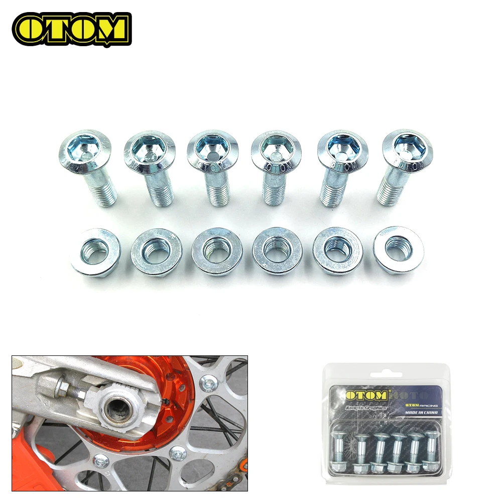 Motorcycle Universal Sprocket Bolts Chain Wheel Nuts Set For Modified Japan off-road HONDA YAMAHA KAWASAKI SUZUKI Motocross Part