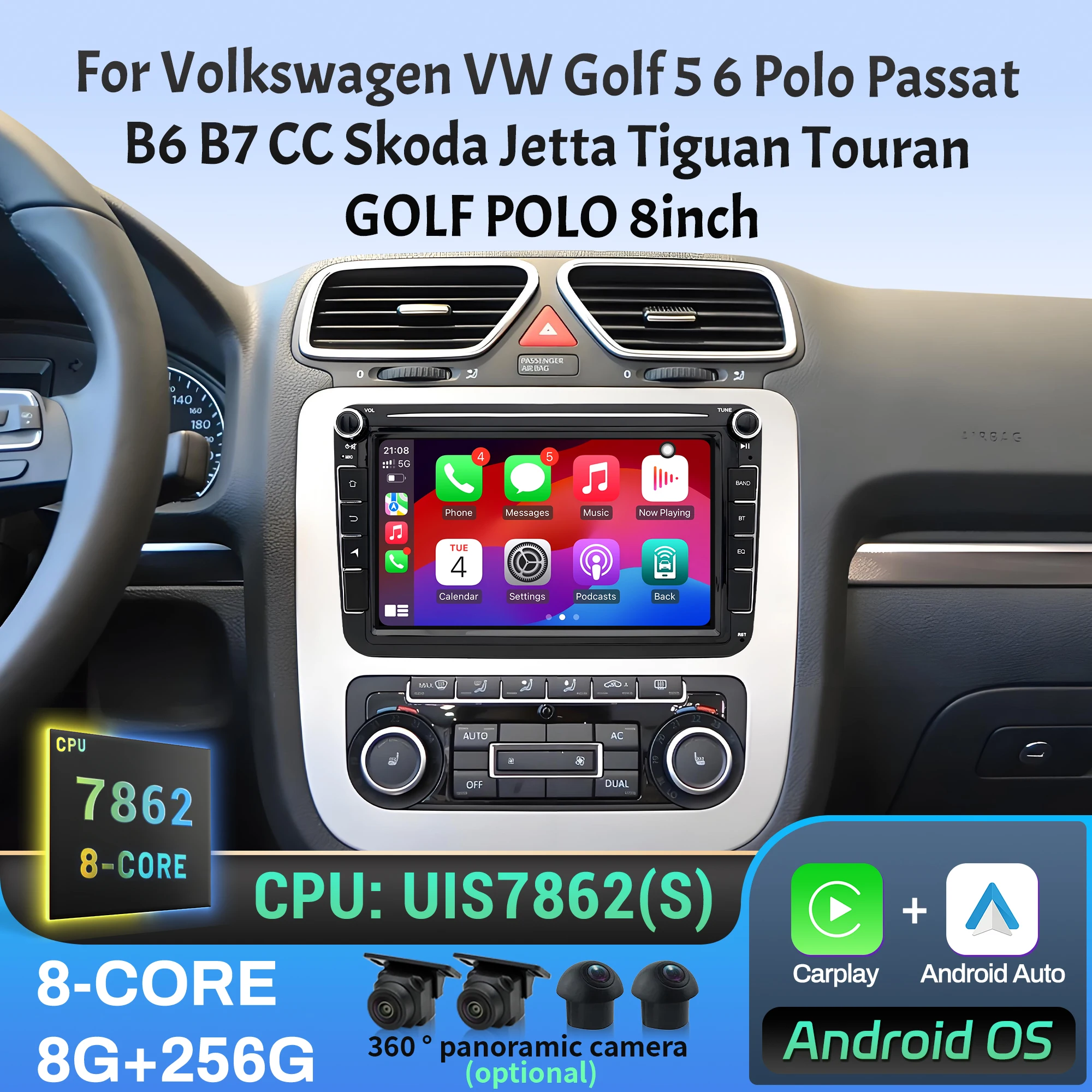 8 Inch Car Radio Fo…
