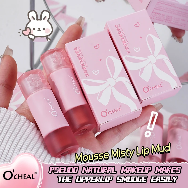 6-farbiger Lippenstift aus mattem Seide mit lebendiger Farbe, wasserfest, hinterlässt keine Tassen und hellt den Teint auf.