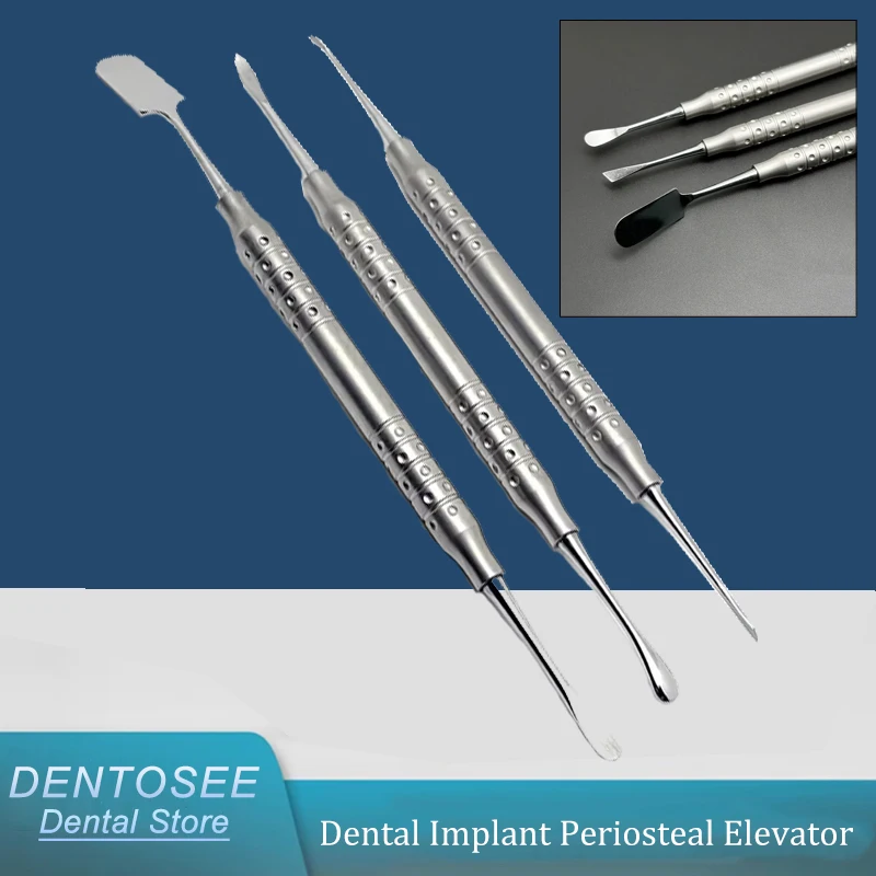 

Professional Dental Periosteal Elevator Double-Ended Implant Tool Stainless Steel Oral Surgery Retractor Reflecting Separator