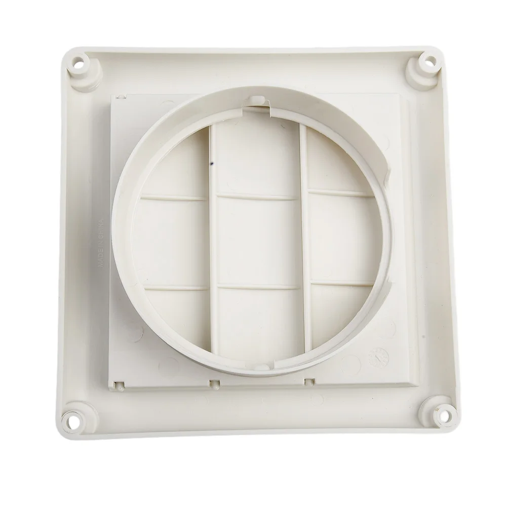 Air Vent Ventilação Grille, Resistência à Corrosão, Home Improvement, Brand New, Branco, 3 Flaps gravidade, 4"