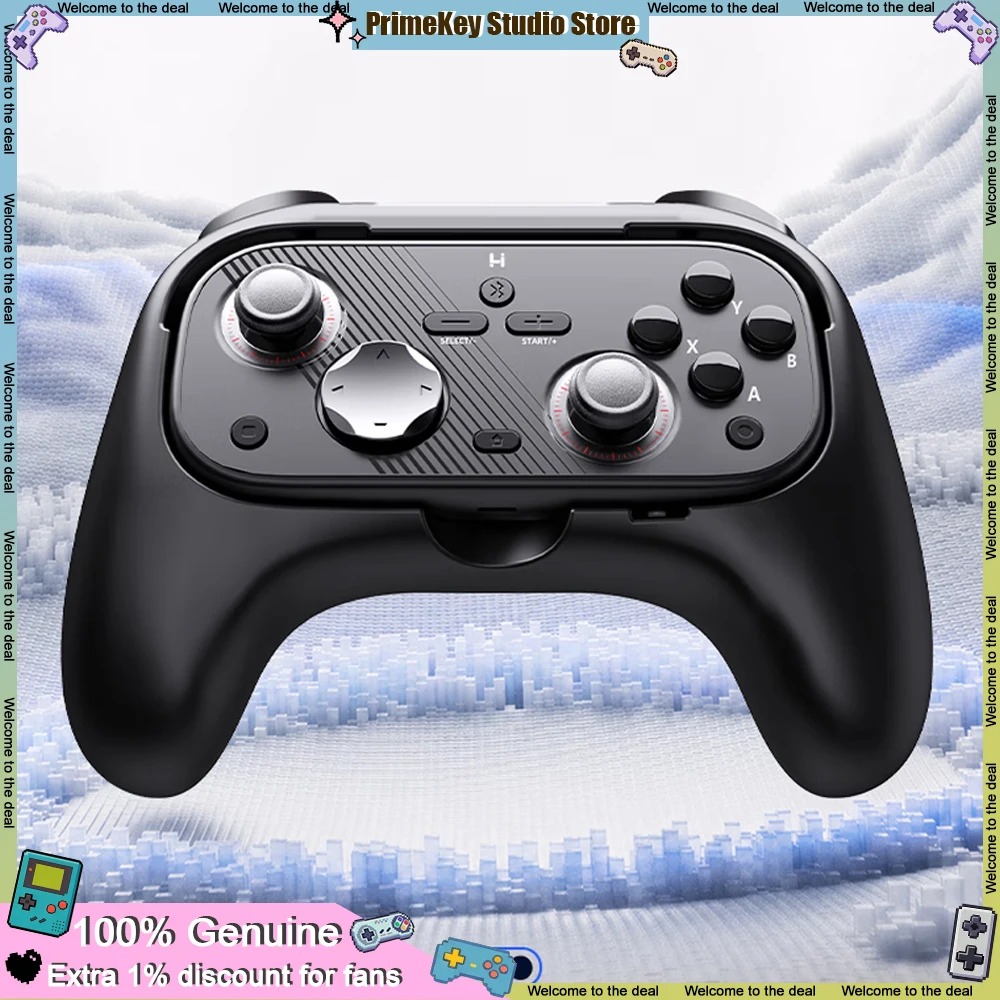 Lethigh L06 Wireless Multifunctional Motion-sensing Gamepad with Back Stand Clamp Holder Detachable Design Support for Steam PC