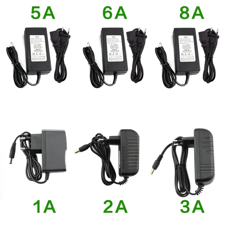 Universal Adapter AC to DC 24V 1A 2A 3A 5A 6A 8A Power Supply Adapter Switching Charger Adapter For LED Strip Lamp US EU Plug