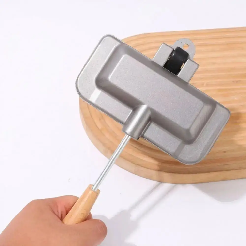 

Rectangular Sandwich Baking Pan Long Handle Double-Sided Sandwich Maker Detachable Non-stick Coated Sandwich Fry Pan