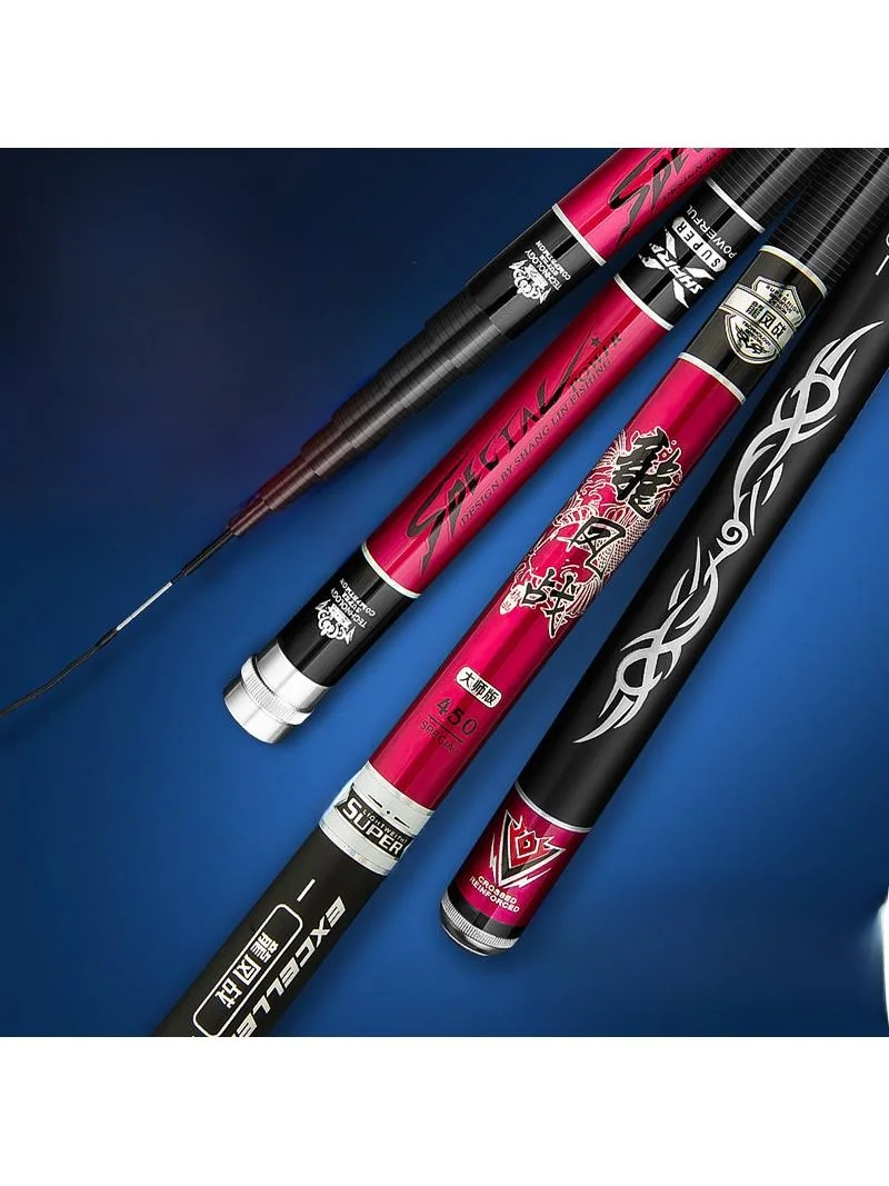 ultra-light-carbon-fishing-rod-short-section-stream-hand-pole-super-hard-28-tuning-carp-19-tuning-catfish-for-stream-fishing