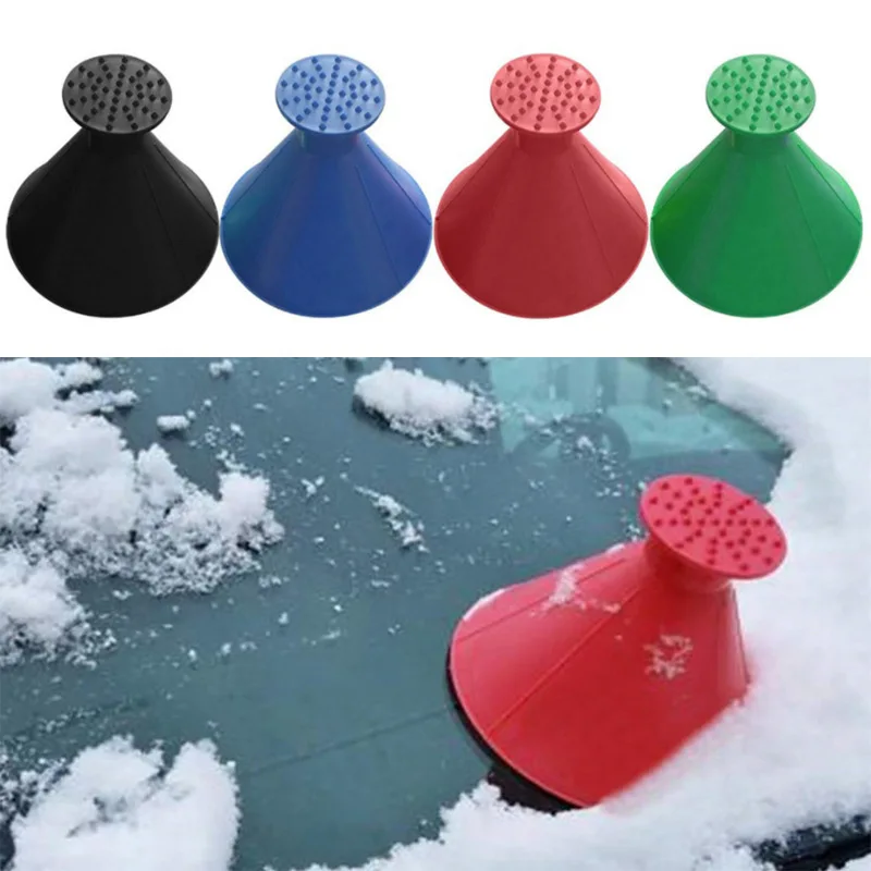 Multi-function Car Snow Remover Oil Refueling Funnel Windshield Shovel Defrosting Deicing Cars Winter Ice Scraper