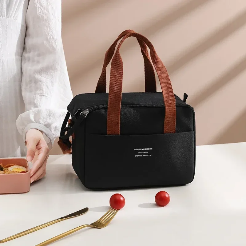 New Oxford Cloth isolamento termico Lunch Box Storage Handbag multifunzionale School Office Picnic Lunch Cooler Bags