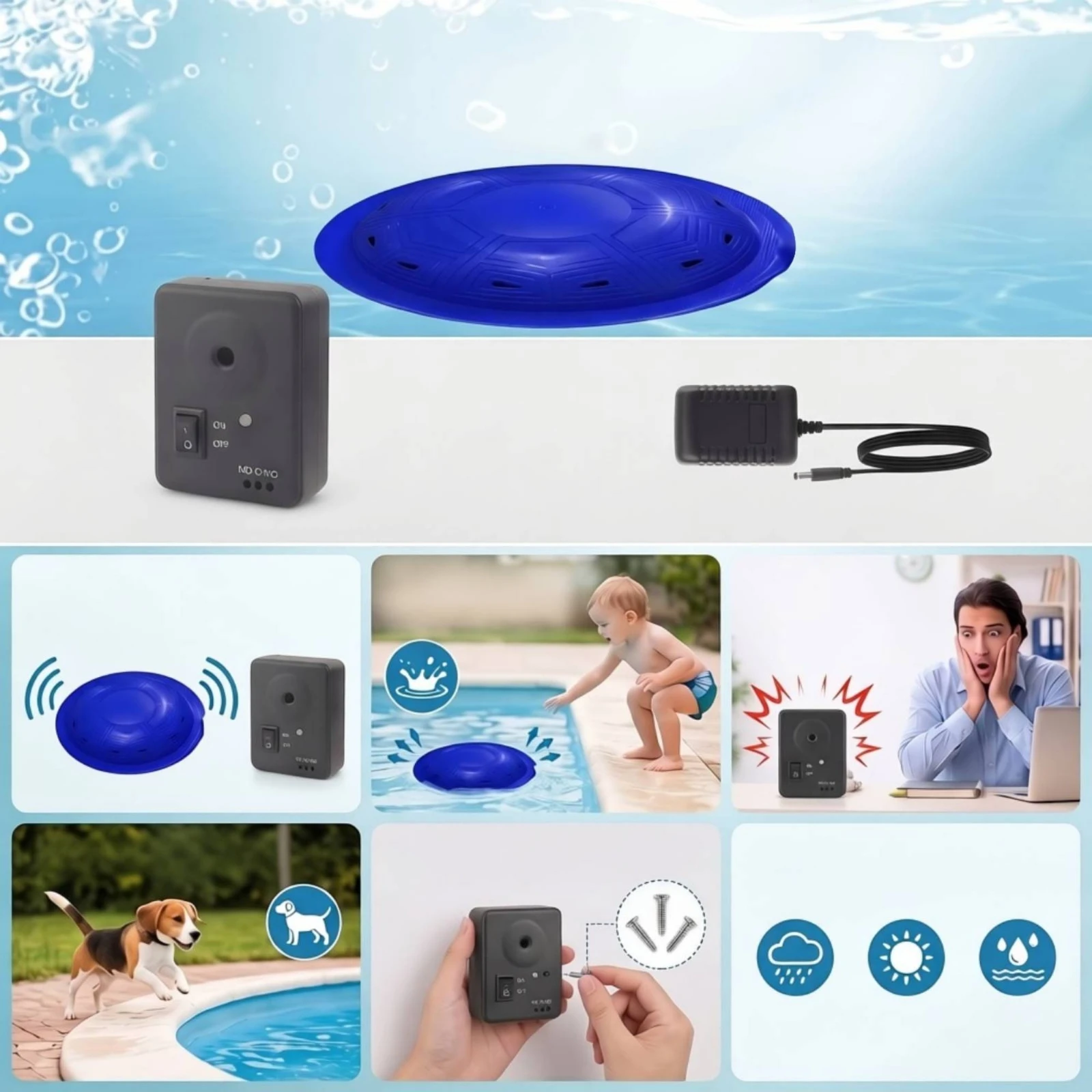 Alarm Keamanan Kolam Renang de - Pool Alarm Float ulasan dan harga