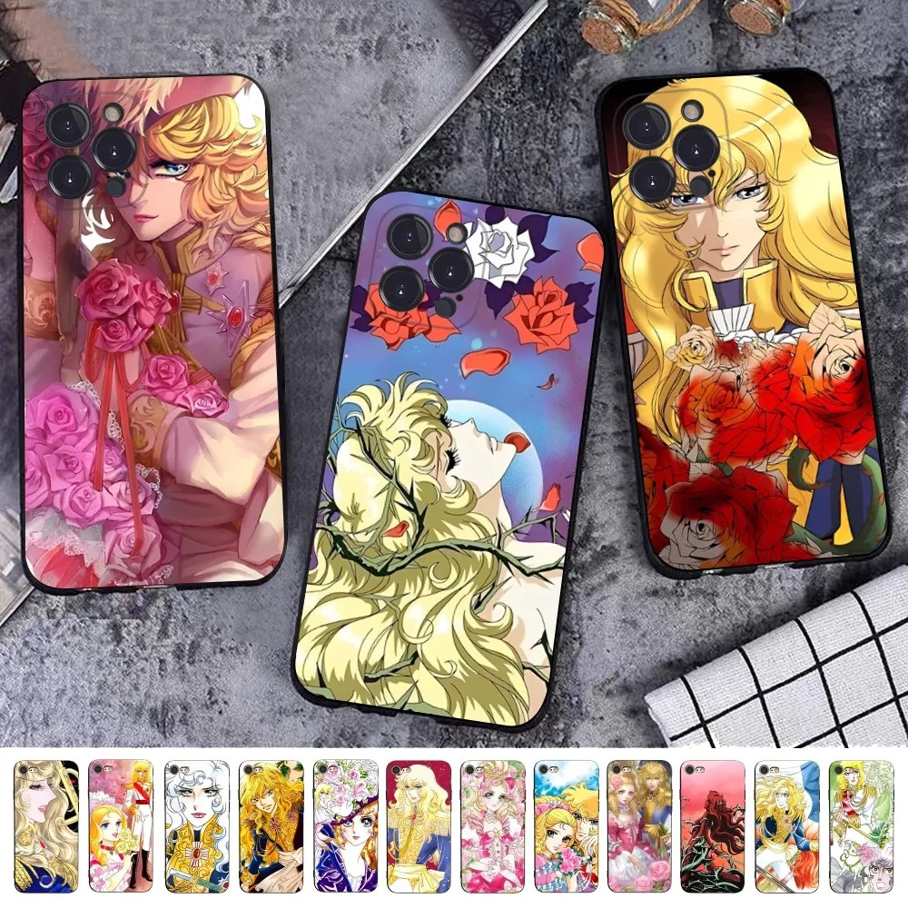 The Rose Of Versailles Phone Case For iPhone 14 11 12 13 Mini Pro XS Max Cover 6 7 8 Plus X XR SE 2020 Funda Shell