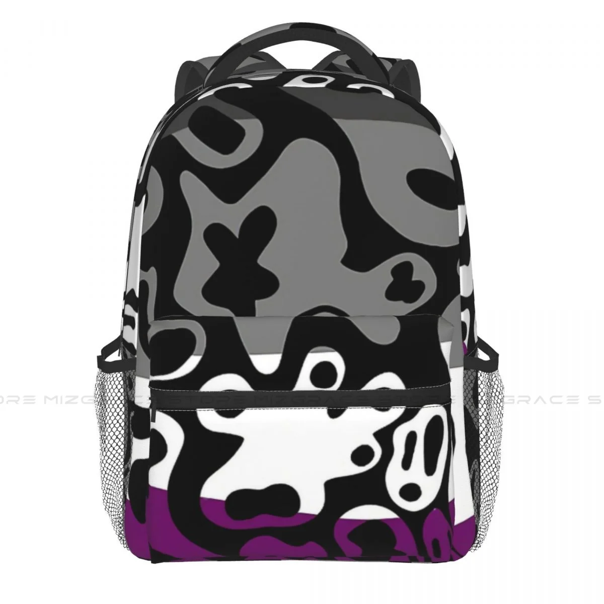 Ace Pride Ghost Bubble Students School Bags Hip Hop Boy Girl Fashion Teens Books Backpack Soft Rucksack Unisex