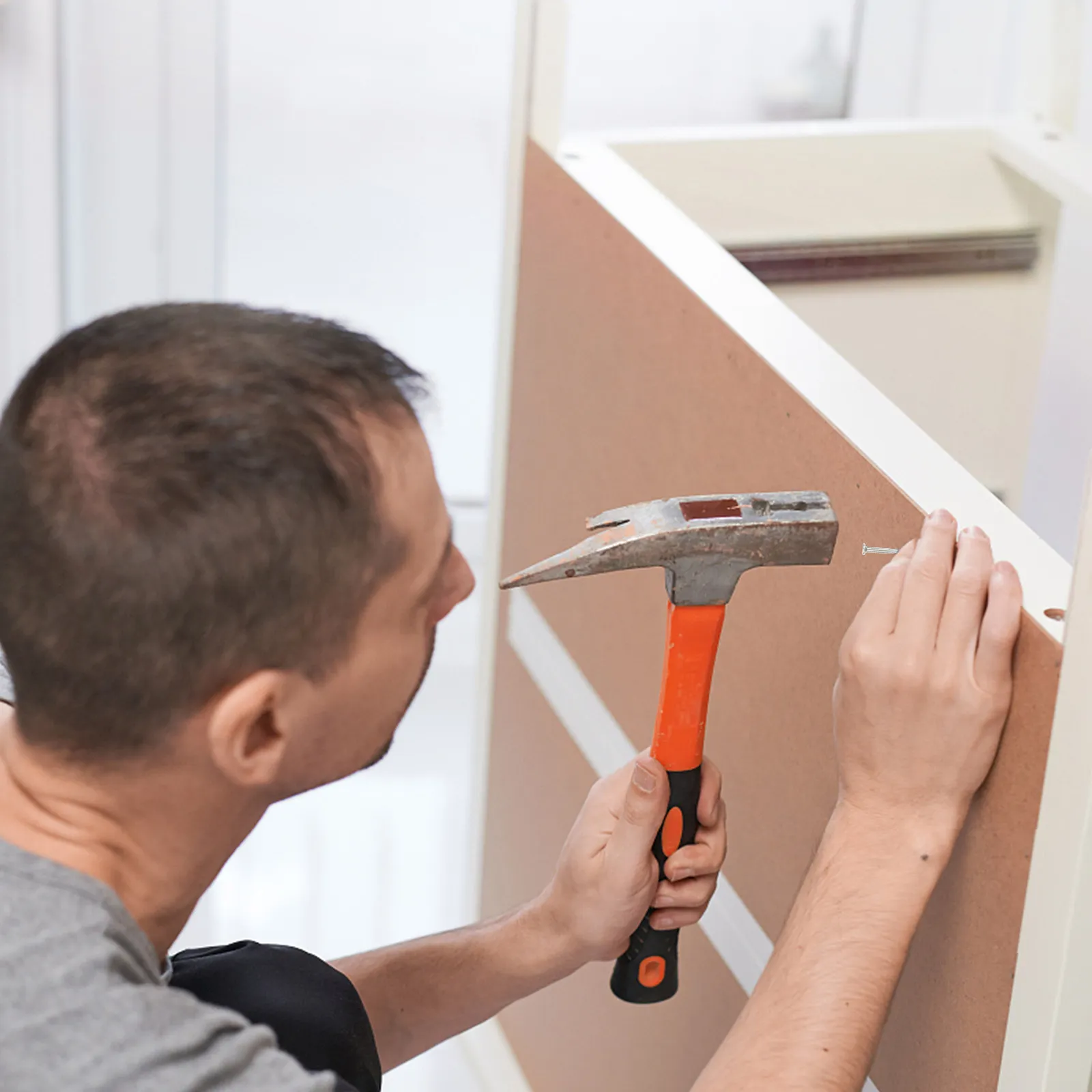 

310 шт. оцинкованных стальных гвоздей, утолщенные, из закаленной стали, для строительных работ по бетону, с острым концом, высокая проникающая способность