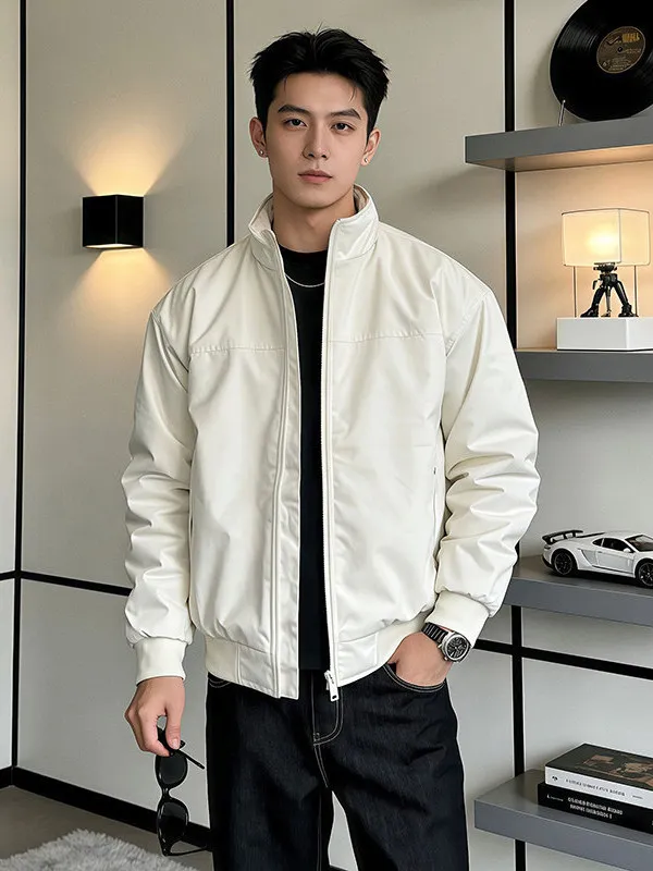 

American Sle Flight Jaet Men's Spring Casual Faion Tee-Proof ort Coat Youth ulari Home Office Wear Zipper Closure