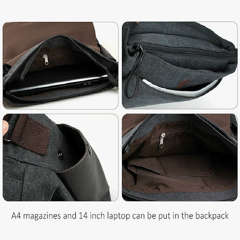 Casual Business Hand Bag Men Briefcase With Shoulder Strap Crossbody Bag Male Luxury Design Laptop Bag Men's Top-Handle Bags