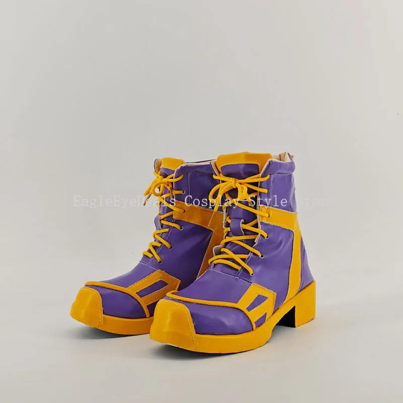 Kid AD KPop Demon Hunters Zoey Cosplay Costume Shoes Handmade Faux Leather Boots Anime Carnival Party Halloween Boots Prop Shoes