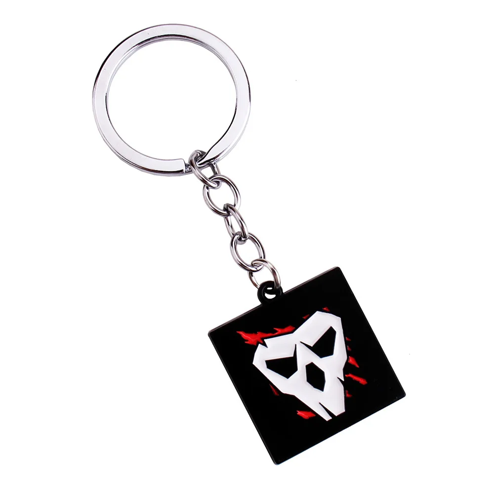 NewStyles لعبة قوس قزح ستة الحصار سلسلة مفاتيح Jager Glaz سلسلة مفاتيح معدنية الذكور سيارة كيرينغ حامل بورت المفتاح الموسيقي هدايا الرجال النساء مجوهرات #2